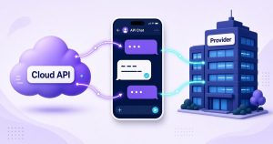 Cloud API and provider both connecting to a chat app – xreach51